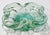 Traditional Vintage Murano Style Green Swirl Dish For Sale - Image 3 of 9