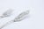Fish Knife and Fork in Cut and Engraved Silver, Set of 2 For Sale - Image 4 of 7
