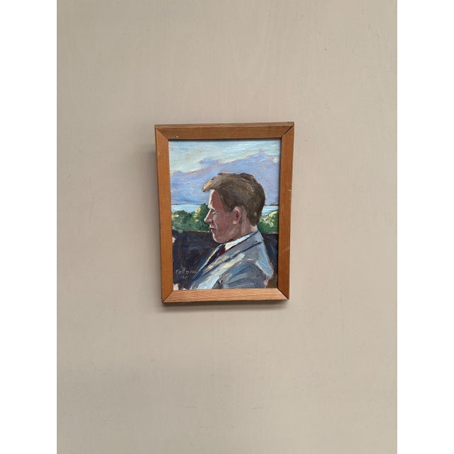 Fröding, Portrait, 1975, Oil on Canvas, Framed For Sale - Image 11 of 18