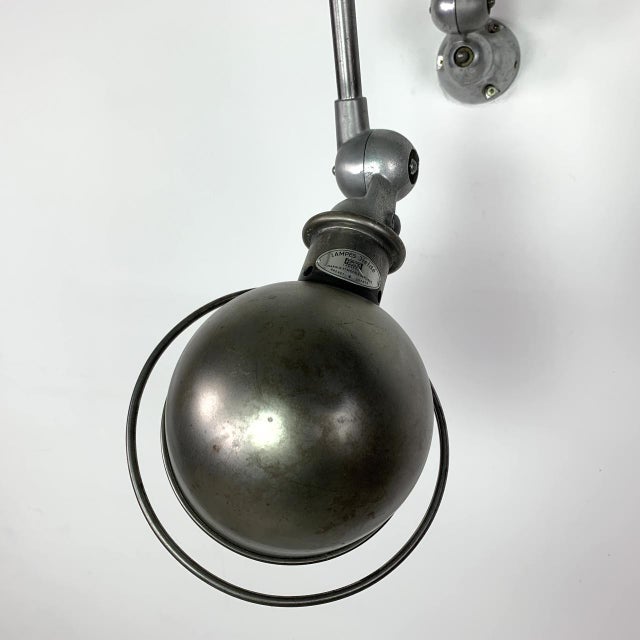 Vintage 2 Arm Wall Light by Jean-Louis Domecq for Jielde For Sale - Image 4 of 9