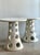 This exceptional pair of vintage Italian side tables showcases a masterfully executed sculptural form, merging robust cast...