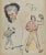 Norbert Meyre, The Figures Sketches, Drawing, Mid 20th-Century For Sale