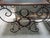 Mid-Century Wrought Iron and Blackened Wood Consoles, 1950s, Set of 2 For Sale - Image 3 of 9