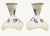 Royal Copenhagen Blue Flower 10/1711 Pair Porcelain Candlesticks Denmark Vintage For Sale In Dallas - Image 6 of 9