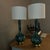 1960s Mid-Century Modern Royal Haeger Style Drip Blue Green Glaze Lamp For Sale - Image 4 of 6
