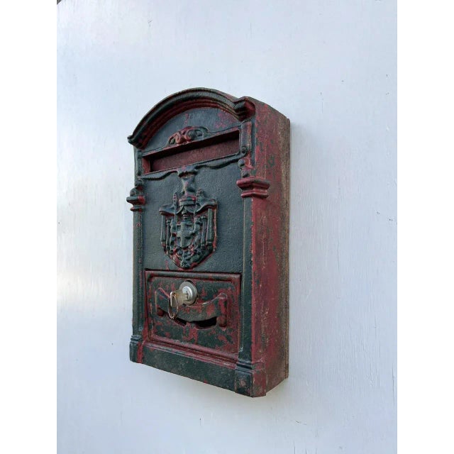 Late 19th Century French Cast Iron Post Office Mailbox , 1890s For Sale - Image 4 of 9