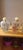 set of 5 hand painted bottles, they are painted on the inside. about 2 to 3 inches tall