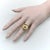 Gold 1990s 14k Gold Button Ring, Size 7 For Sale - Image 8 of 8