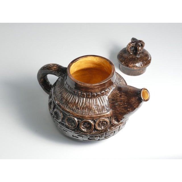 Ceramic Vintage Playful Teapot by Allan Hellman, Sweden, 1967 For Sale - Image 7 of 15