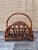 Brown Mid Century Modern Rattan Bamboo Magazine Rack in the Style of Franco Albini For Sale - Image 8 of 13