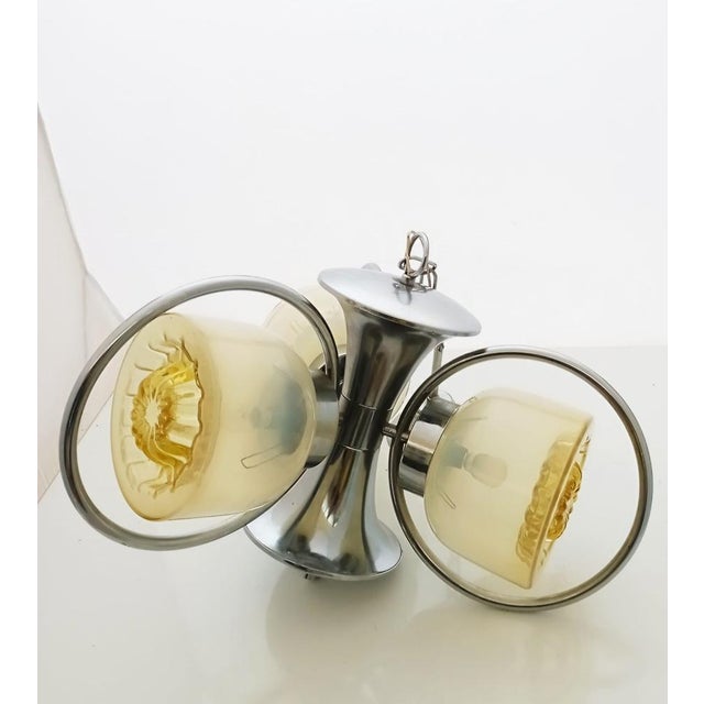 Ceiling Lamp attributed to Toni Zuccheri for Mazzega, 1970s For Sale - Image 9 of 15