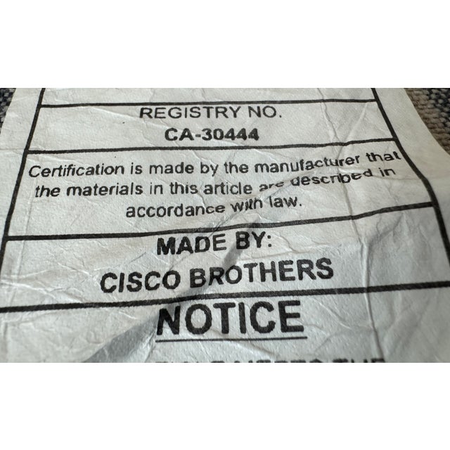 Cisco Brothers Cisco Brothers Lloyd Striped Arm Chair For Sale - Image 4 of 12