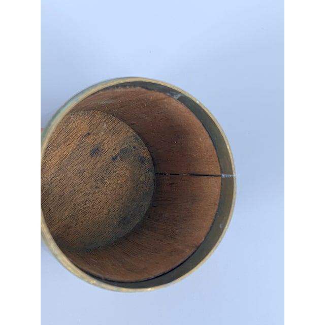 Art Deco Cylindrical Brass Cigarette Case, 1920s For Sale - Image 11 of 15
