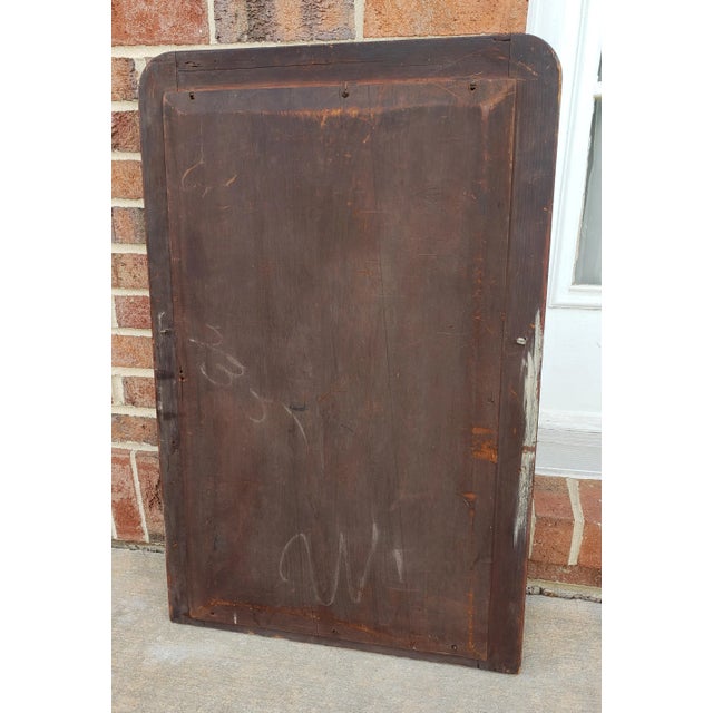 Wood Circa 1870 Louis Philippe Flame Mahogany Mirror For Sale - Image 7 of 8