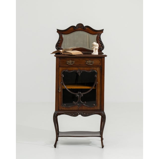 Wood 19th Century France Victorian Brown Wood Storage Cabinets & Cupboards For Sale - Image 7 of 11