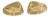 Late 20th Century 20320 - Tiffany & Co. Ruby 14k Yellow Gold Fish Cufflinks - 2 Pieces For Sale