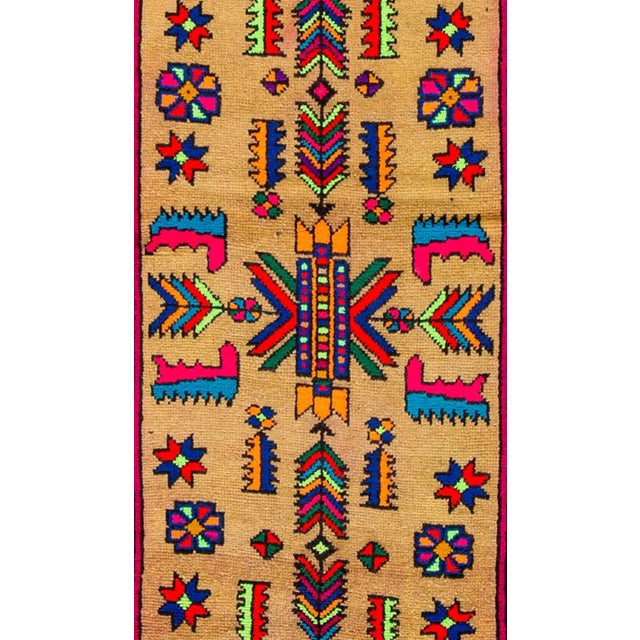 Tribal Vintage Multicolored Turkish Handmade Wool Runner For Sale - Image 3 of 6