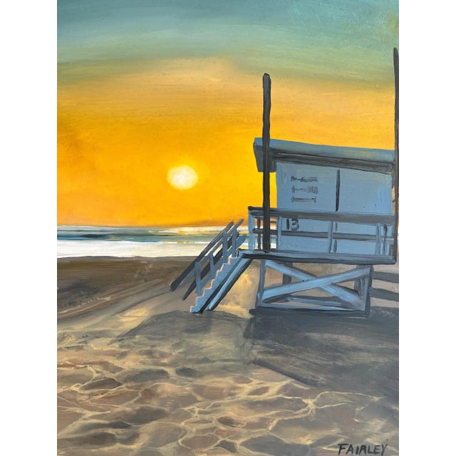 This 8x10 inch original oil painting by Jessica Fairley, depicts a glorious sunset that happened upon Malibu one day this...