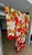 Vintage Red Brocade With Flying Cranes Japanese Ceremonial Kimono For Sale - Image 15 of 18