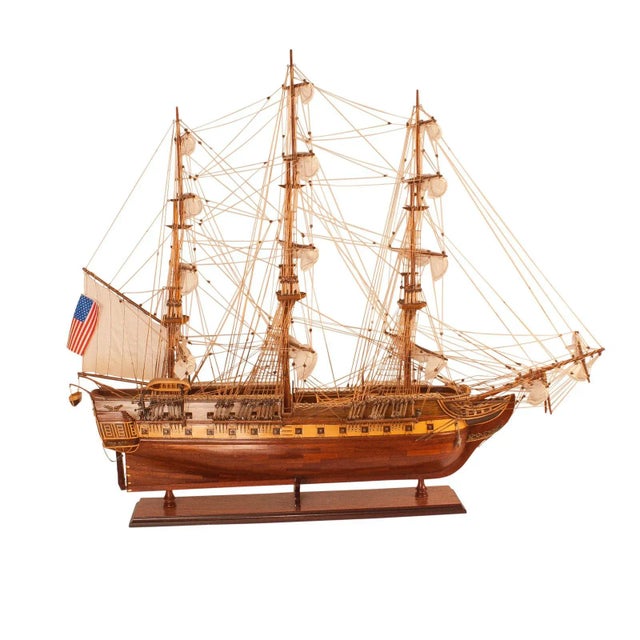 Mid 20th Century Vintage Ship's Model For Sale - Image 5 of 5