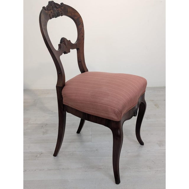 Brown Louis XV Style Wooden Side Chair For Sale - Image 8 of 16