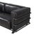 Henry Industrial Modern Leather Sofa - Black For Sale In Chicago - Image 6 of 12