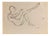 Mino Maccari, Nude, Man Lying, 1950s, Pen on Paper For Sale