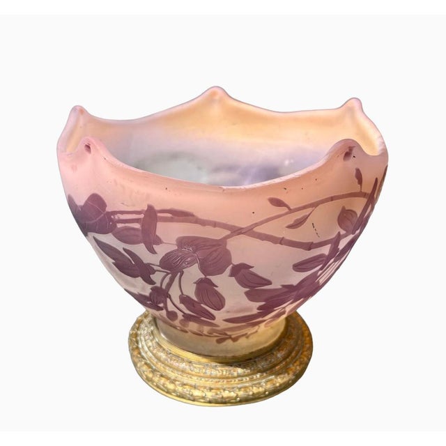 Purple Vase or Cup by Emile Gallé For Sale - Image 4 of 15