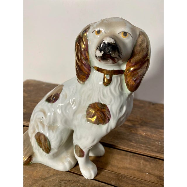 Mid-Century Modern Mid-Century Modern Staffordshire Dog Decor For Sale - Image 3 of 4