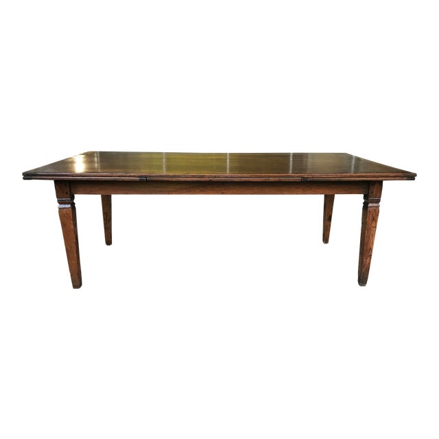 English Antique Wood Dining Table Chairish