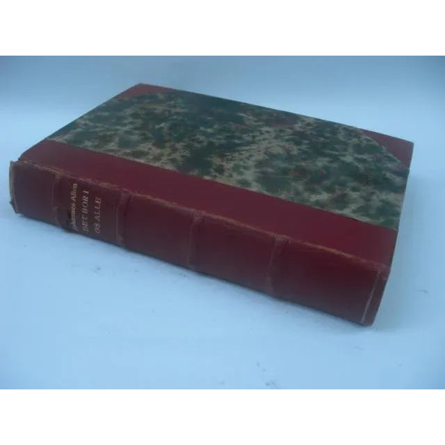 1940s Mid Century Danish Leather-Bound Books - Set of 6 For Sale - Image 5 of 12