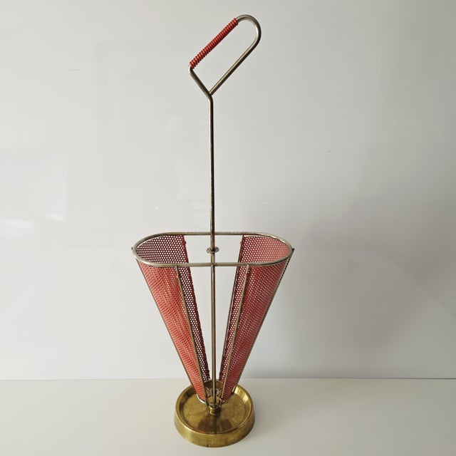 Mid-Century Modern Umbrella Stand in the style of Mathieu Matégot, France, 1950s For Sale - Image 17 of 17