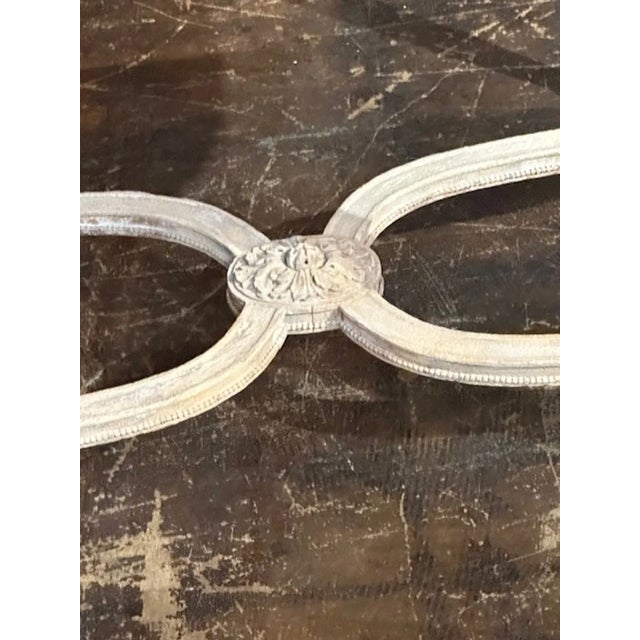 19th Century Louis XVI Carved and Bleached Center Table For Sale - Image 9 of 9