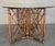 Chinese Chippendale Style Bamboo Dining Table With Oval Glass Top For Sale - Image 4 of 11