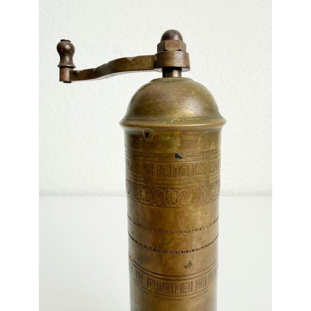 Antique Brass Spice Mill / Coffee Grinder, Early 20th Century For Sale - Image 4 of 7