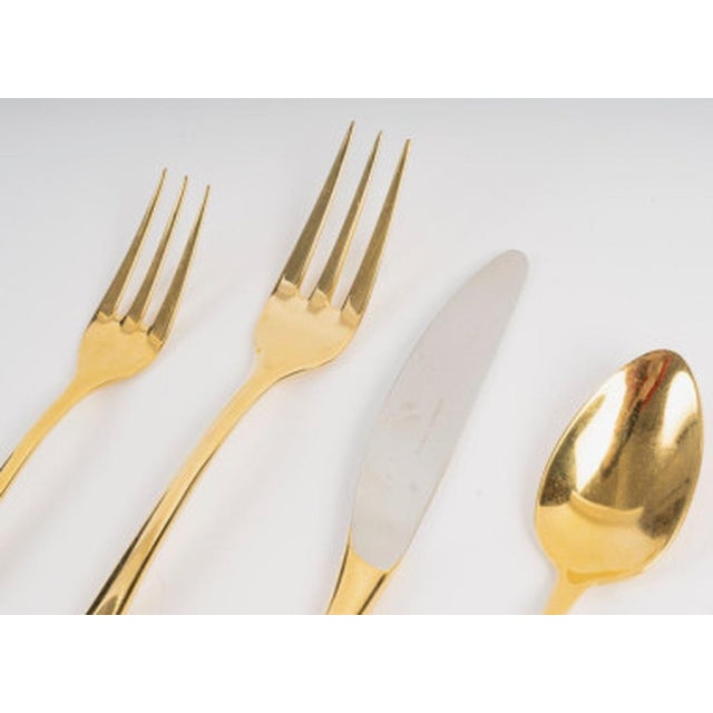 Gold-Plated Metal Dessert Service from Hermes, Set of 25 For Sale - Image 9 of 13