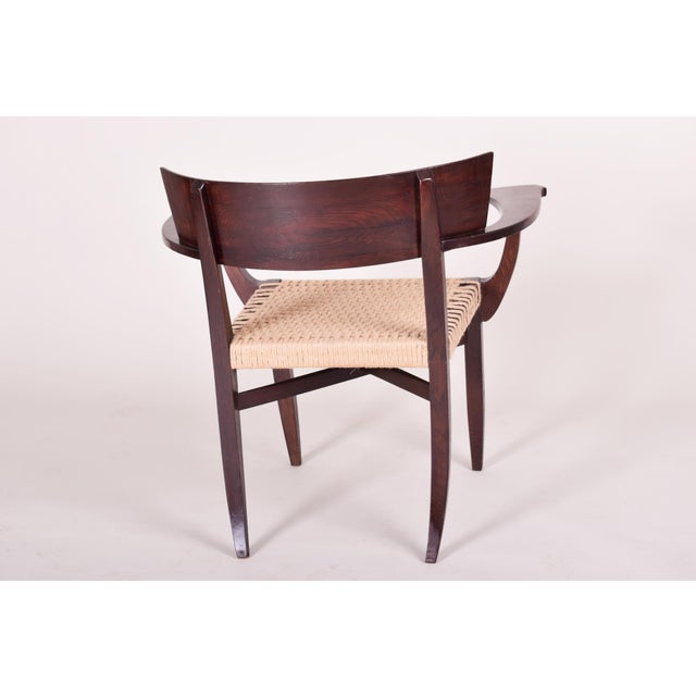 Unique armchair. Material: Oak Completely restored, surface is polished by shellac. This item features classic Art Deco...