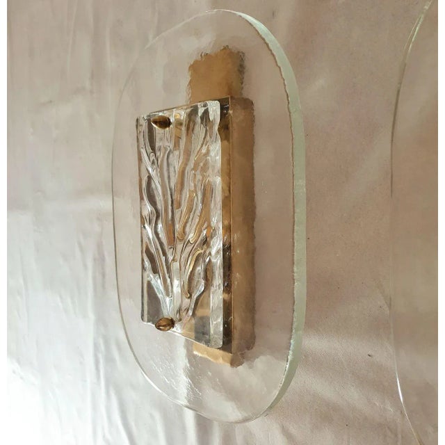 Mid-Century Modern Mid-Century Modern Murano Glass Sconces 70s - A Pair For Sale - Image 3 of 9