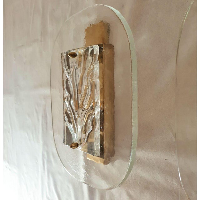 Mid-Century Modern Mid-Century Modern Murano Glass Sconces - A Pair For Sale - Image 3 of 9