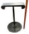 Black Early 20th Century Handmade Black Painted Wood Jewelry & Accessories Display Stand in the Style of Dorothy Draper, 16" For Sale - Image 8 of 10