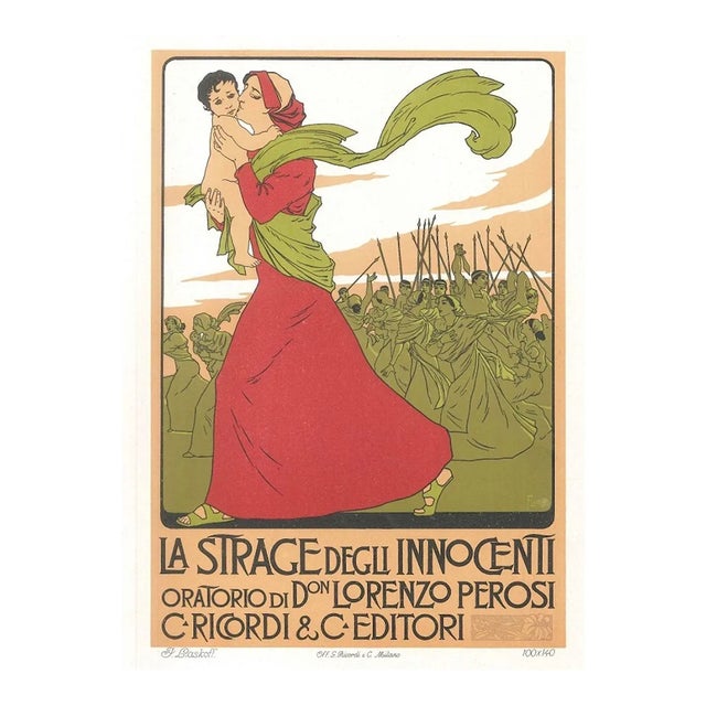 La Strage degli Innocenti- Vintage Advertising Lithograph by A. Terzi - 1900 ca. 1900 ca. For Sale