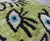 Contemporary Luxury Green Handmade Silk Evil Eye Throw Pillow With Down Insert For Sale - Image 9 of 10