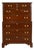 Harden Furniture Georgian Solid Cherry Wood Highboy Dresser For Sale