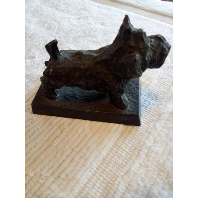 Figurative Early 20th Century "Vintage Scottish Dog Sculpture" For Sale - Image 3 of 9