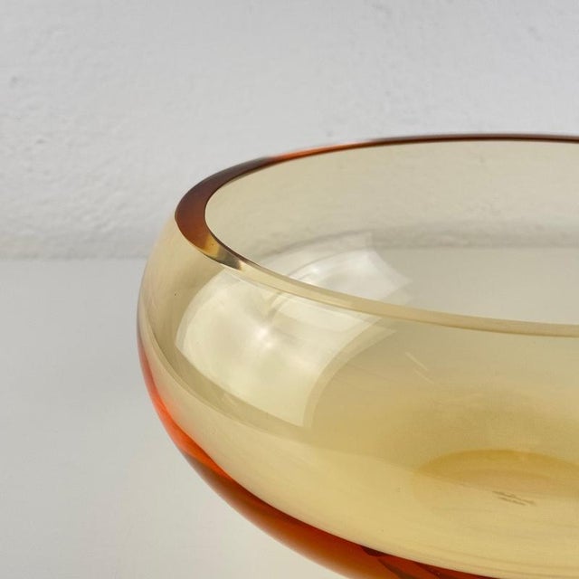 Large Sculptural Murano Glass Bowl by Simone Cenedese, Italy, 1980s For Sale - Image 3 of 12