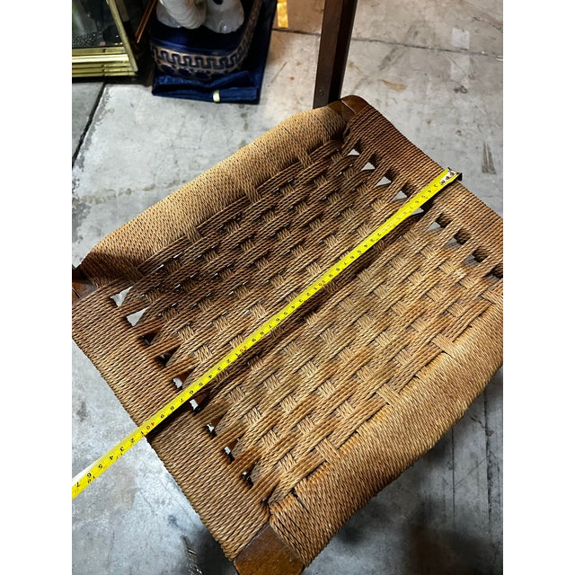 1970s Wooden Italian Valet Collapsible Chair For Sale - Image 9 of 10