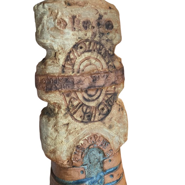 Brutalist Stoneware Table Lamp by Bernard Rooke, 2000 For Sale - Image 9 of 12
