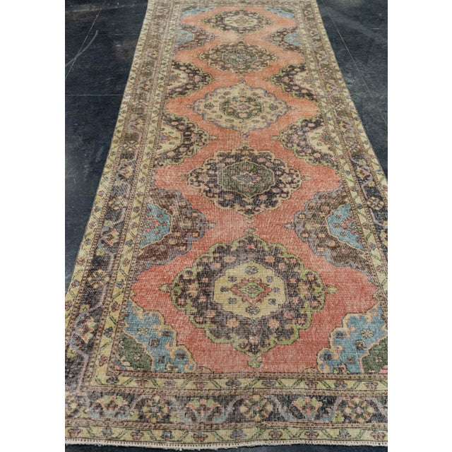 Turkish Vintage Rug 4'4" x 12'1" #21409 Explore a curated collection of hallway runners, wool rugs, and handmade...