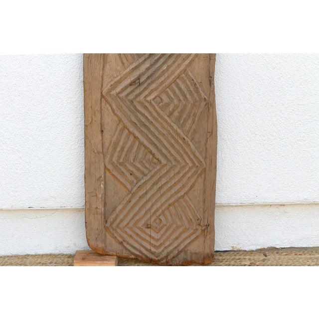 Early 20th Century Antique African Sanctuary Carved Door For Sale - Image 5 of 7