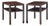Edward Wormley for Dunbar Mid Century Mahogany and Brass Side End Tables - Pair For Sale